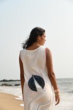 Eda Patch Dress - Red