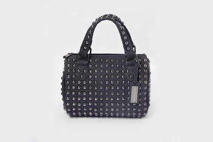 Stone Studded Barrel Bag