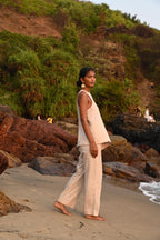 Eri Elasticated Pants - Beige