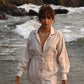 Jade String Shirt - Beige