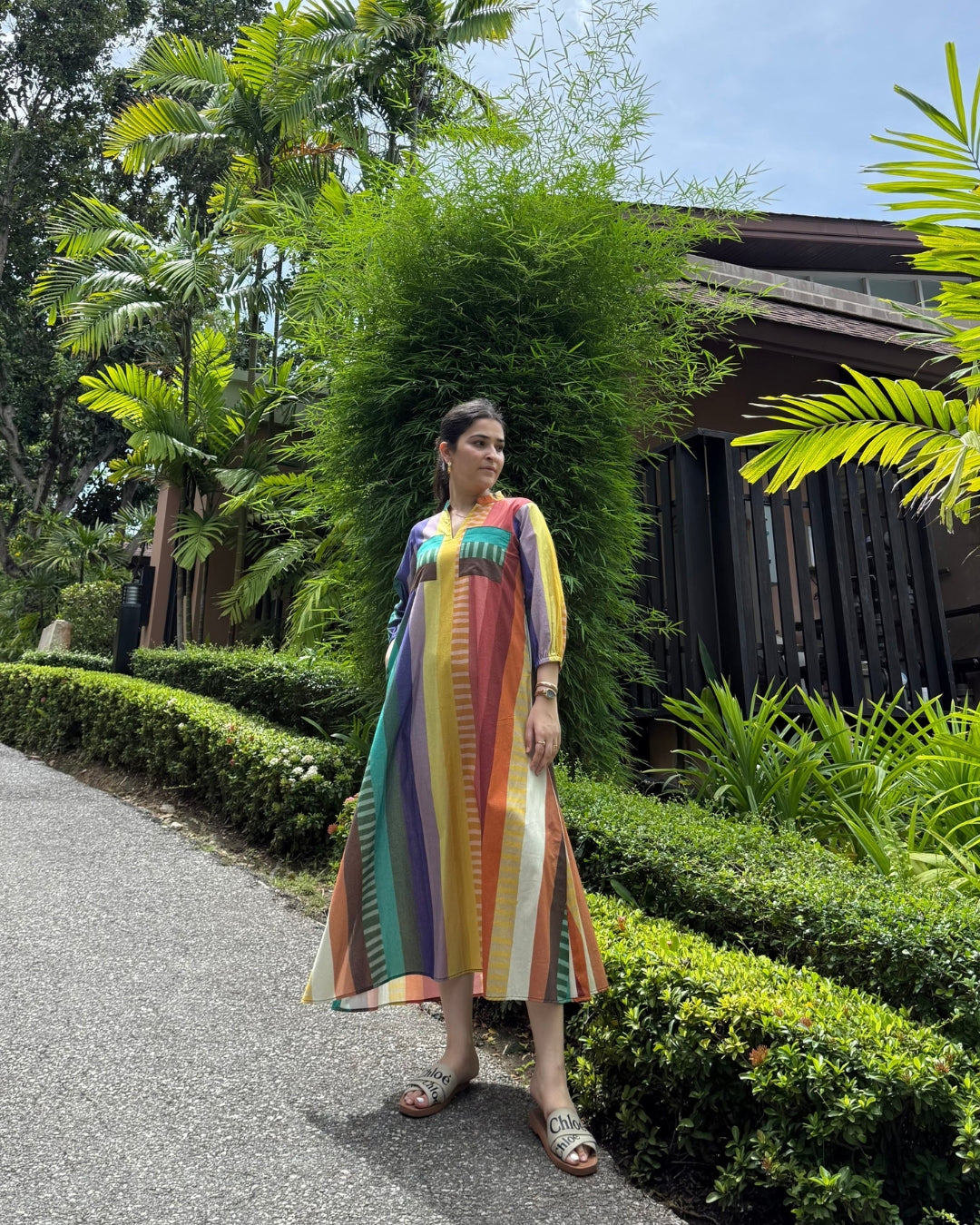 Dora Dress in Tramonto Print