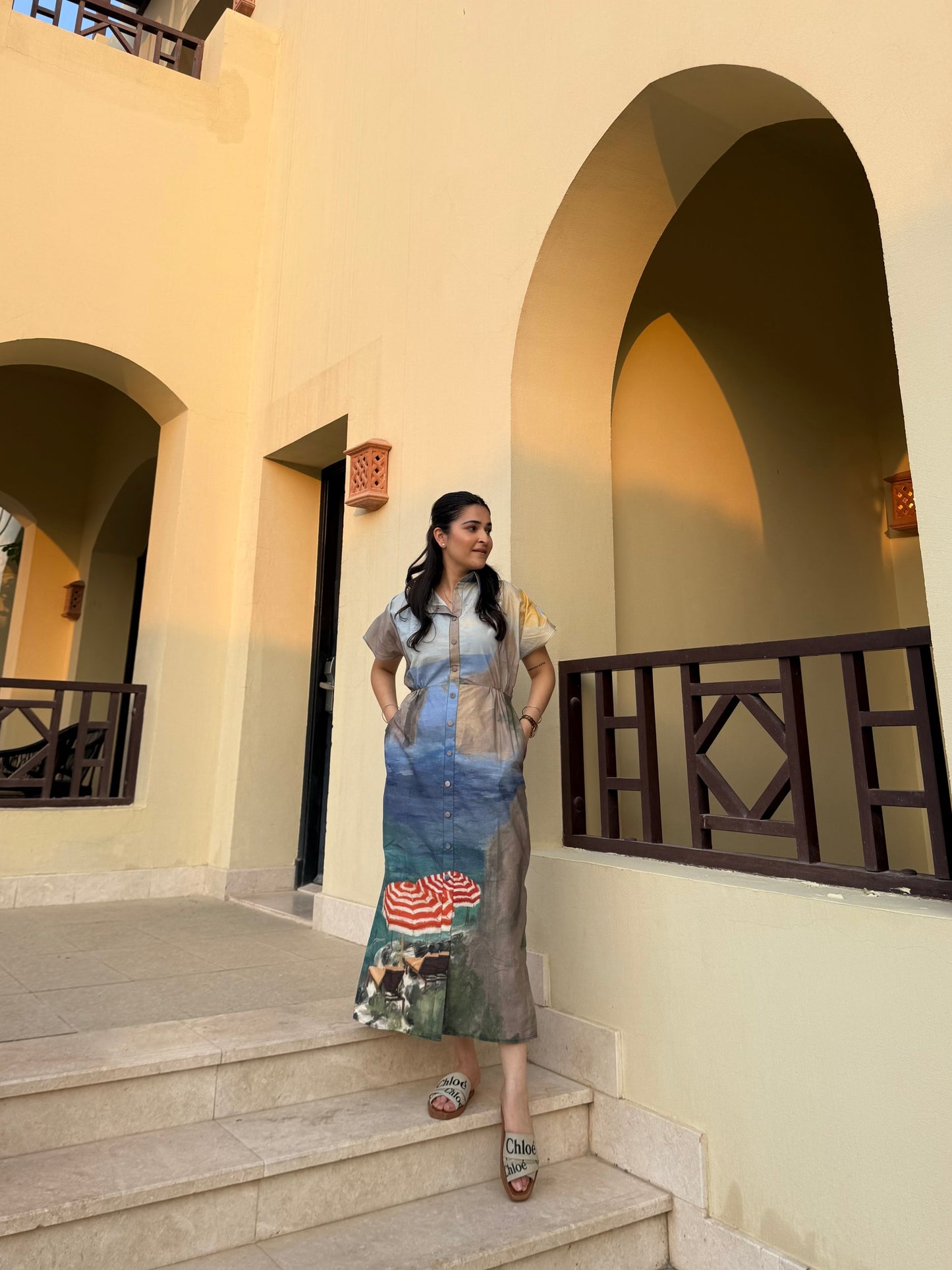 Alessia Dress in Capri Coast Print