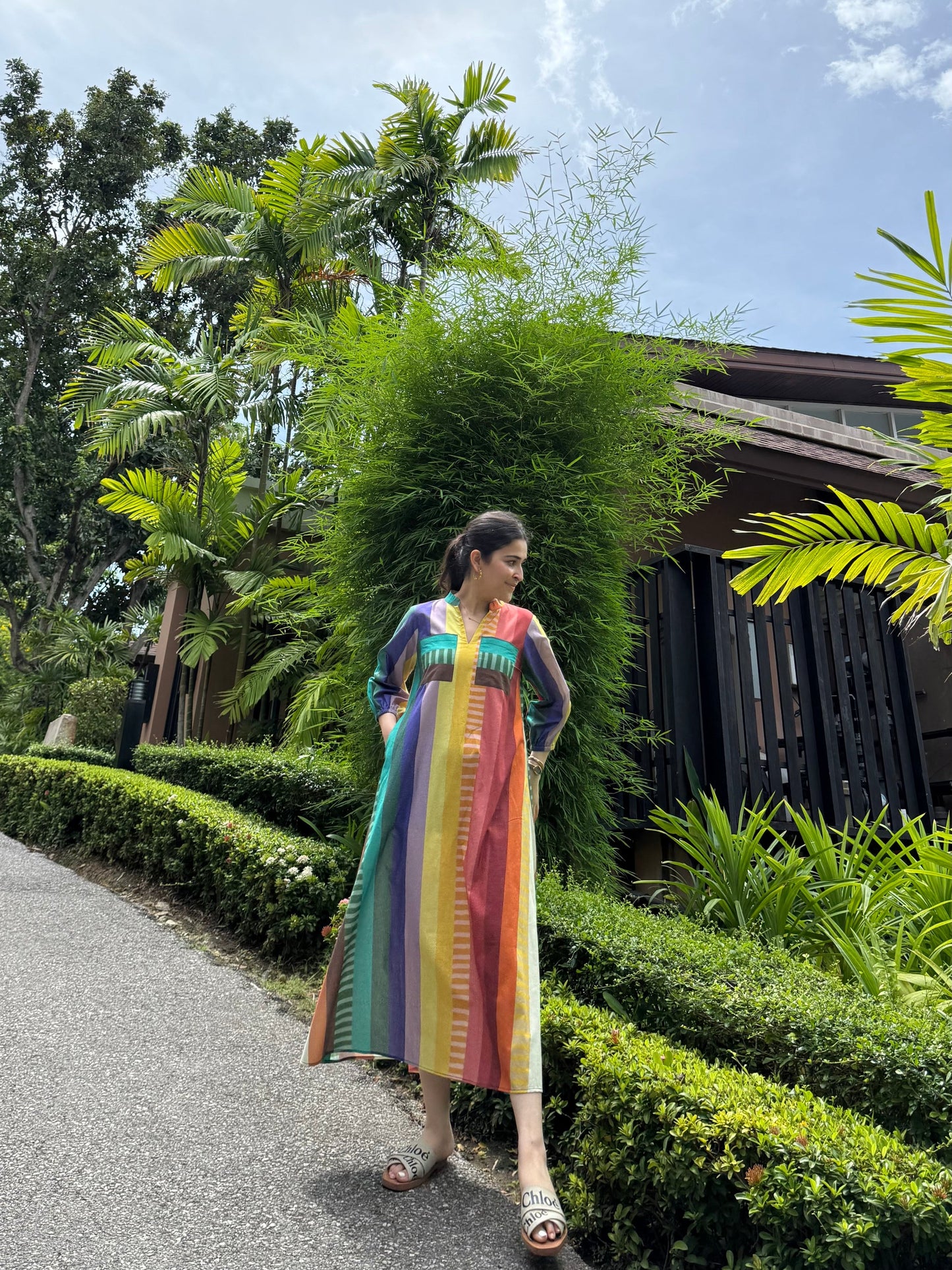 Dora Dress in Tramonto Print