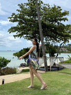 Positano Dress in Coastal Serenade Print