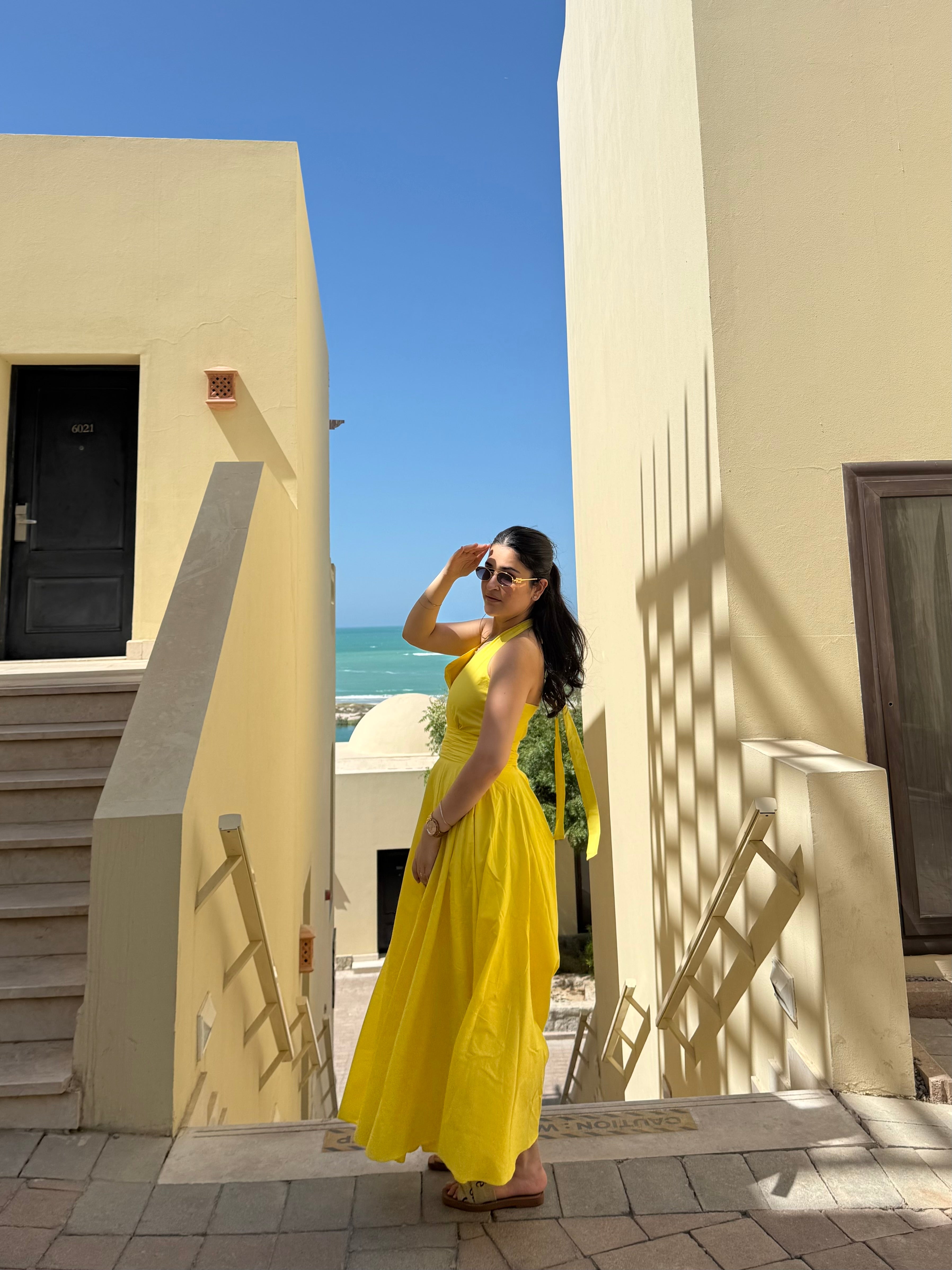 Selvara Dress in Sunshine Yellow