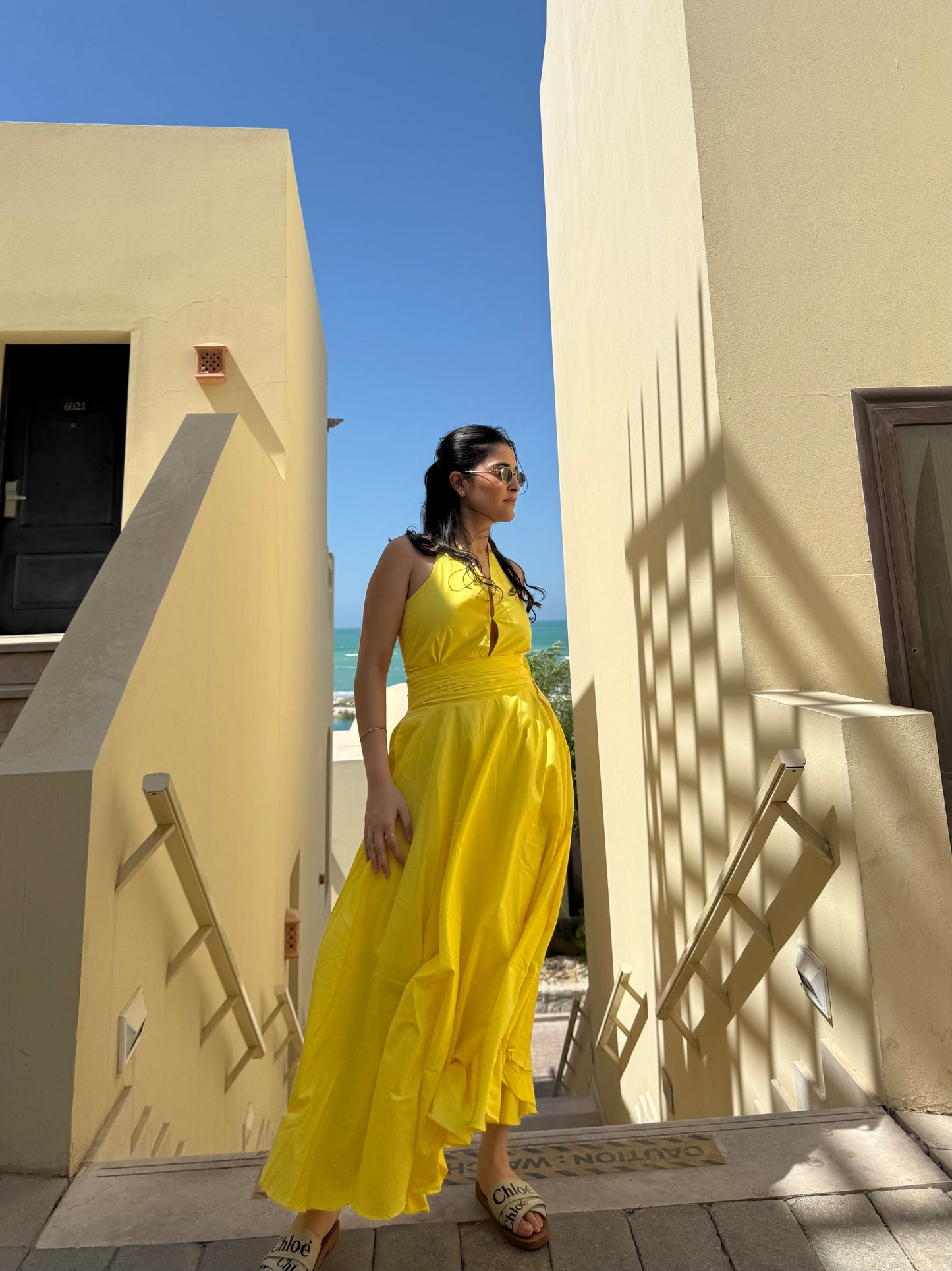 Selvara Dress in Sunshine Yellow