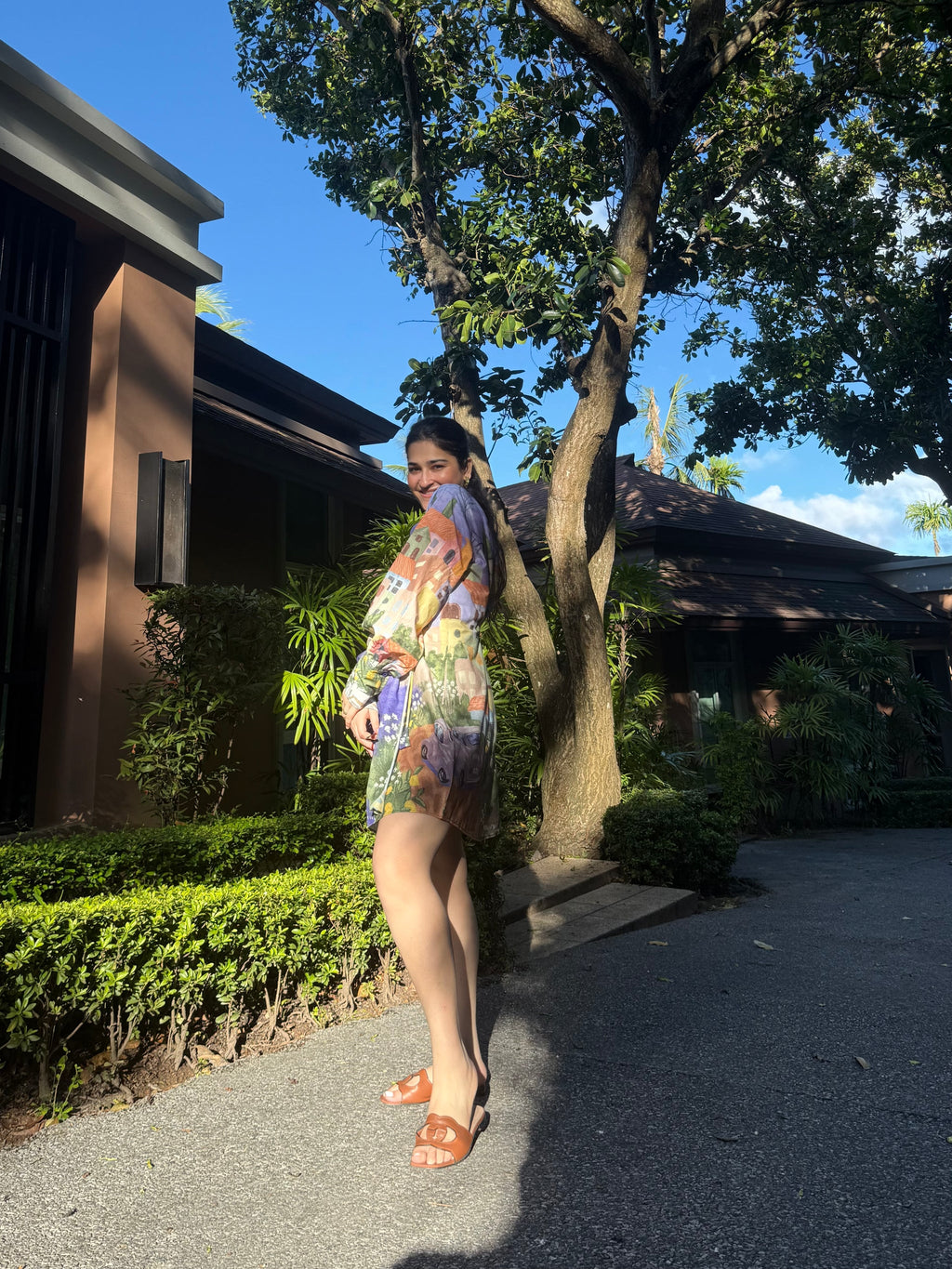 Sundown Dress in Coastal Serenade Print