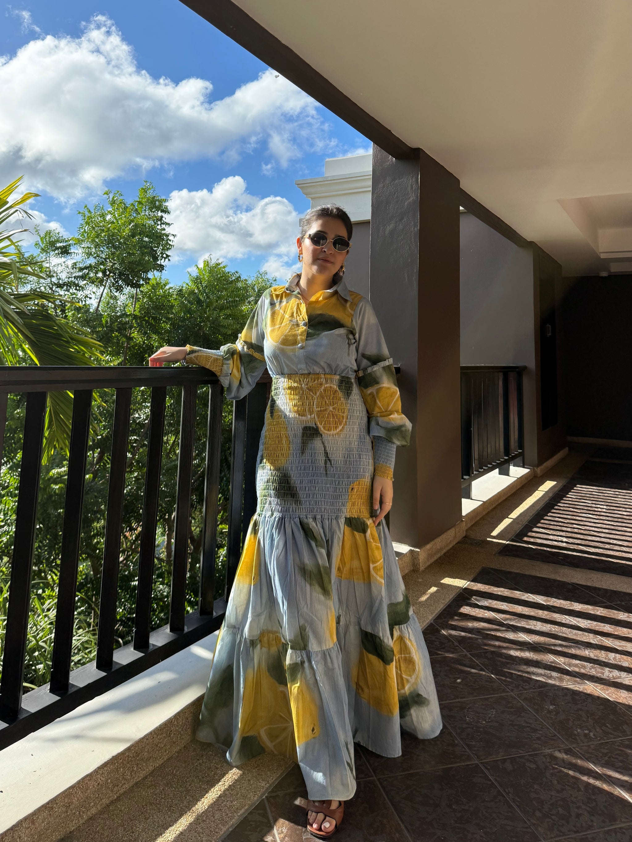 Azzurra Dress in Limoncello Print