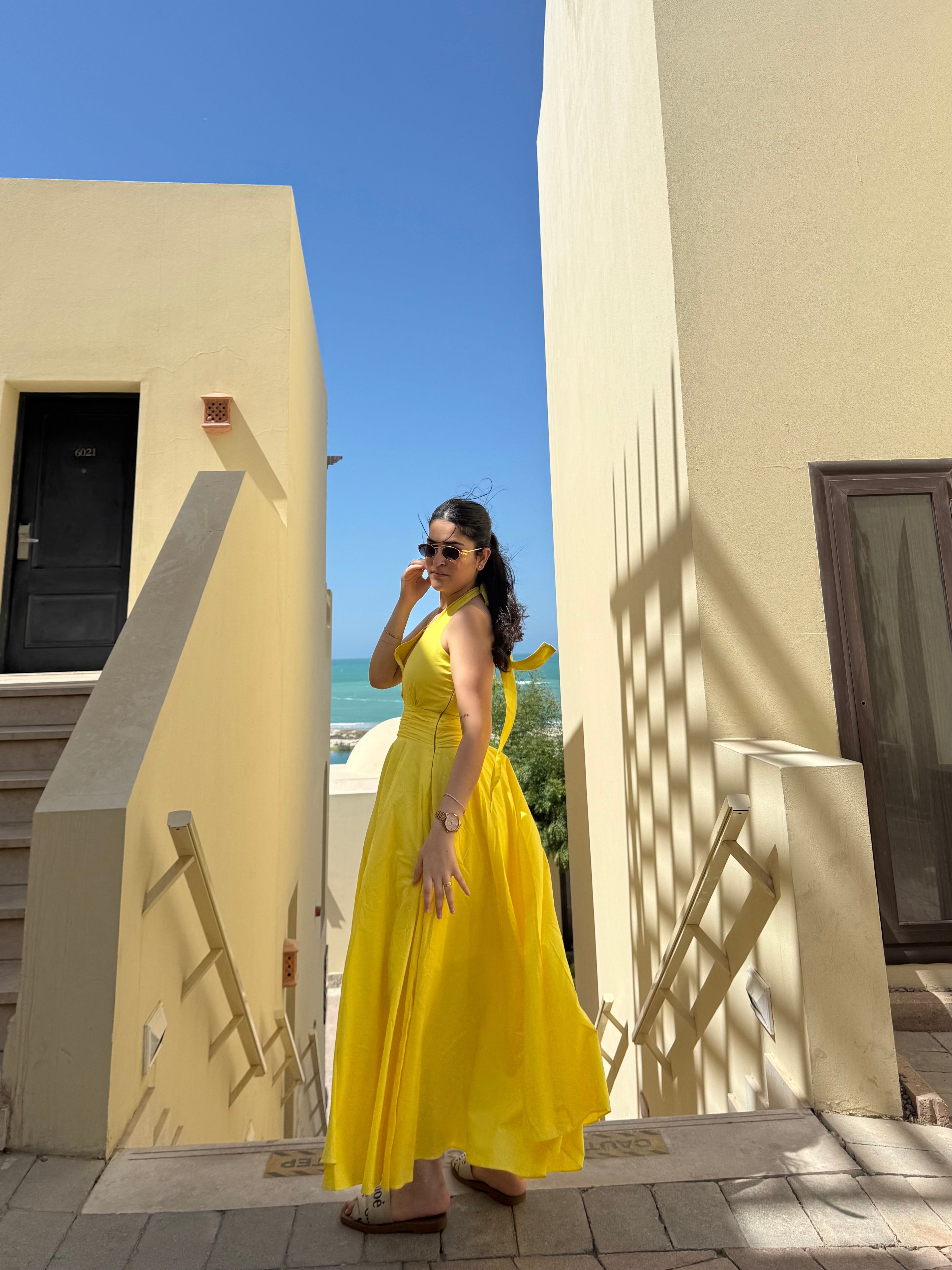 Selvara Dress in Sunshine Yellow