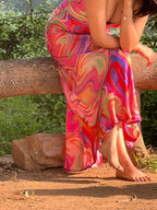 Satin Slip Dress - Candy Wave