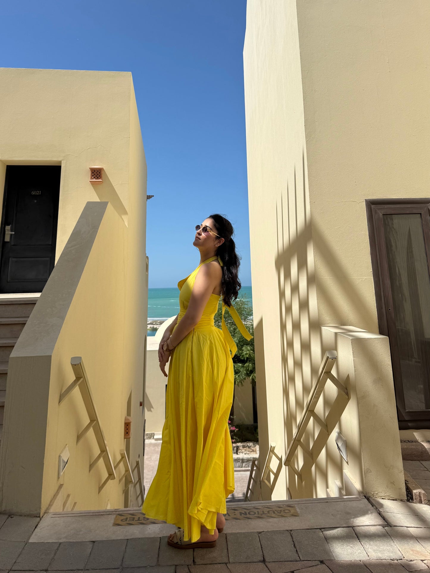 Selvara Dress in Sunshine Yellow