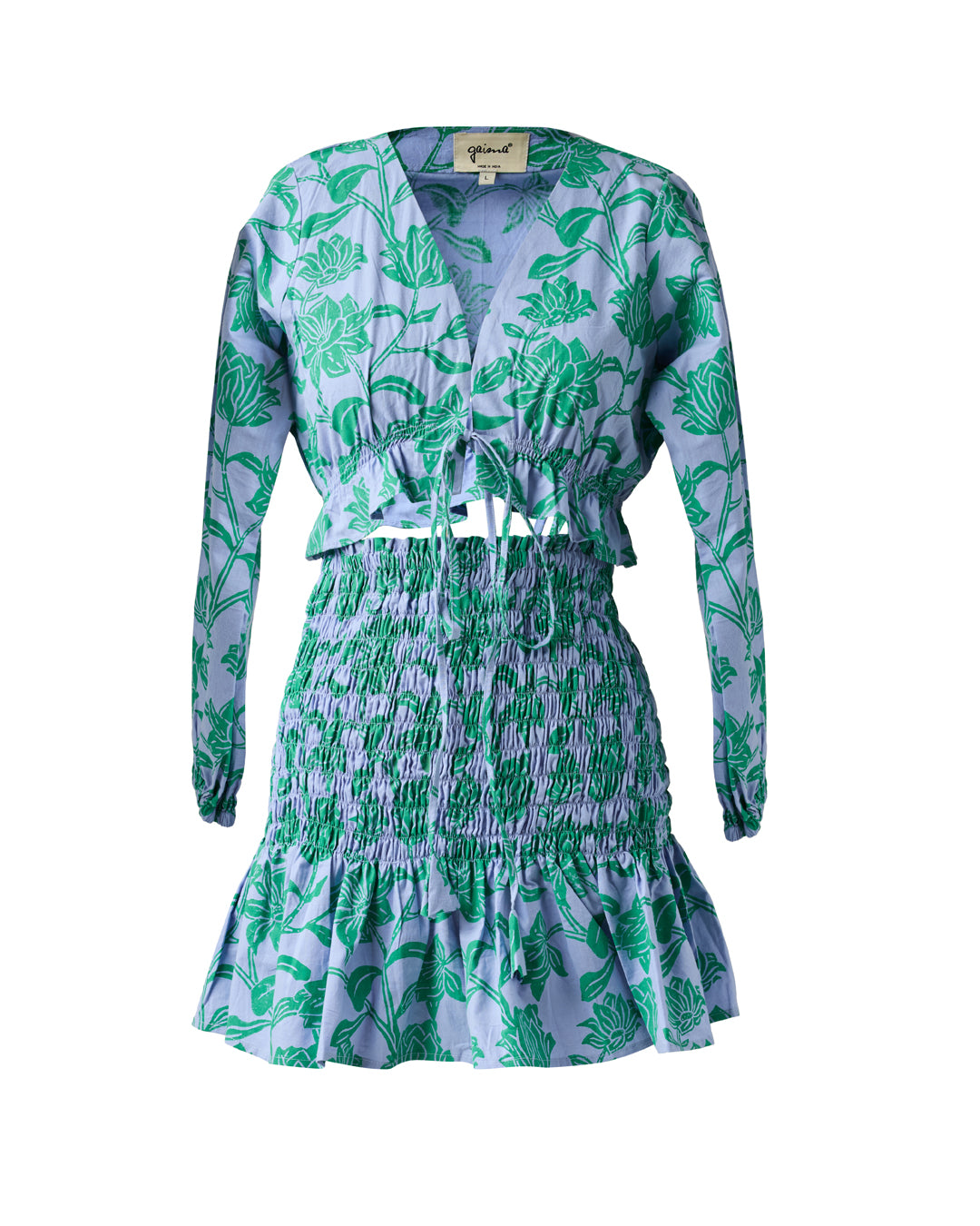 Bianca - Bloom Print In Blue & Green