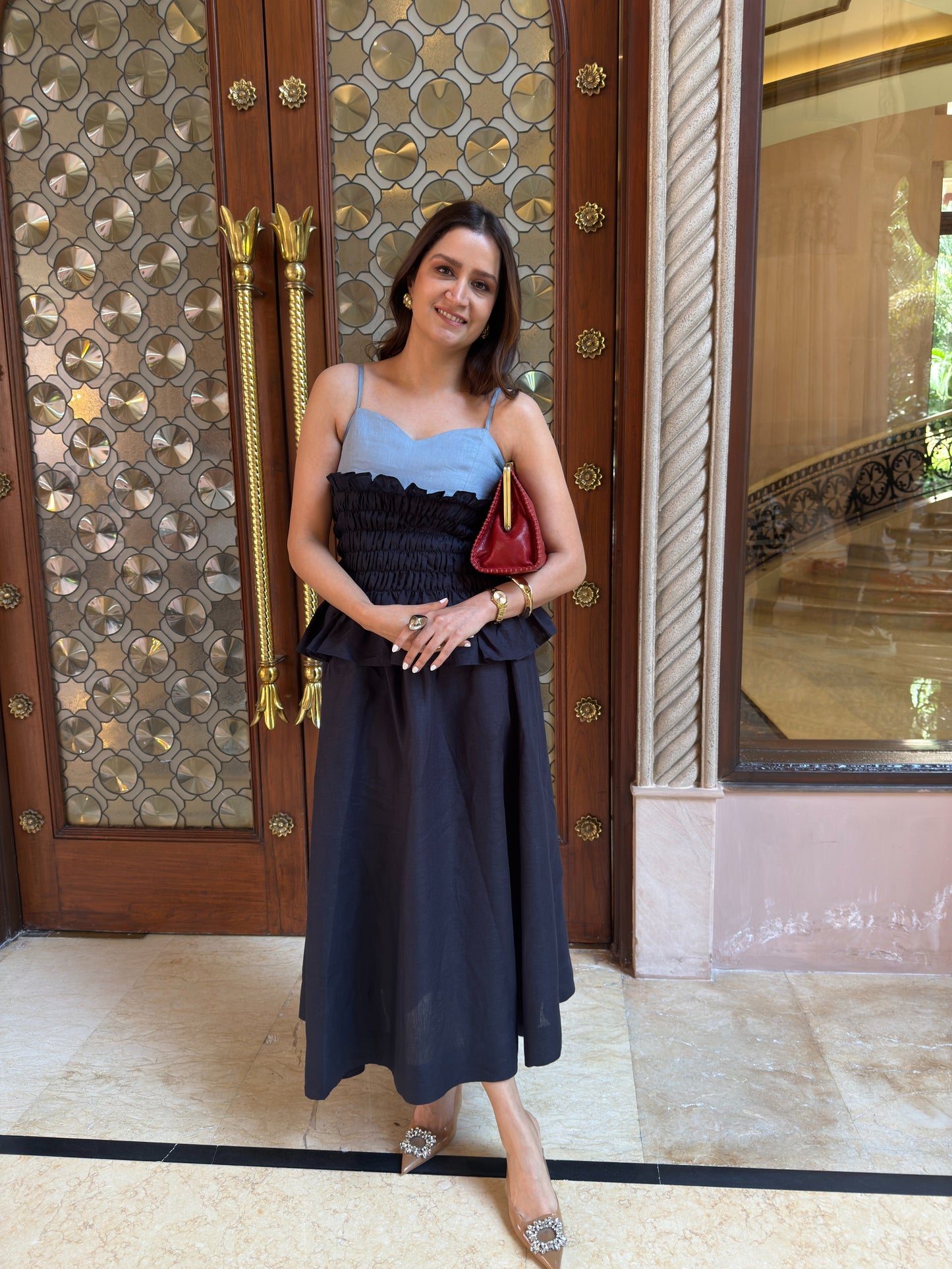 Dual Smocking Skirt Co-Ord