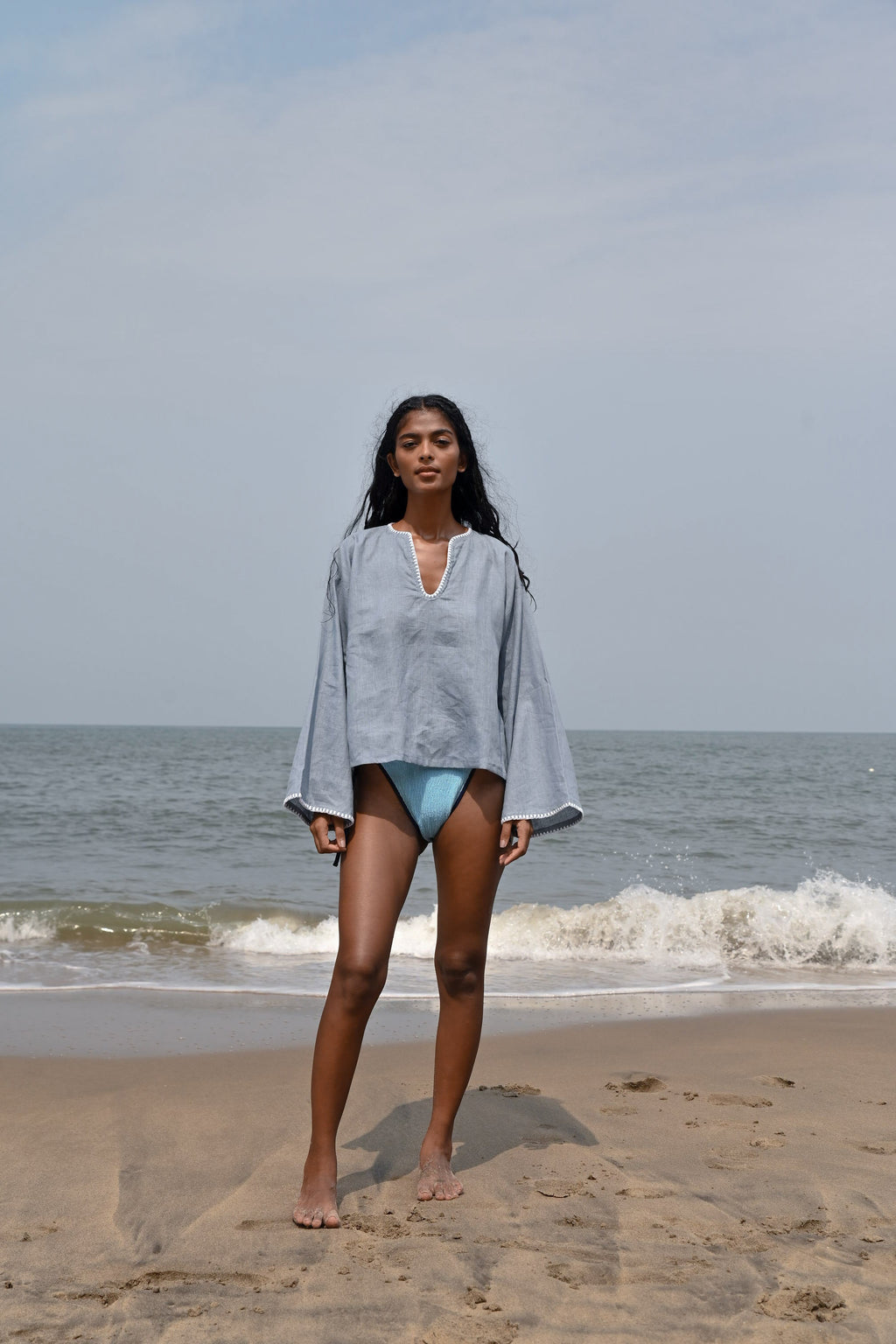 Arlo Long Sleeves Top - Blue