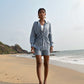 Jade String Shirt - Blue