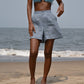 Willow Darted Shorts - Blue
