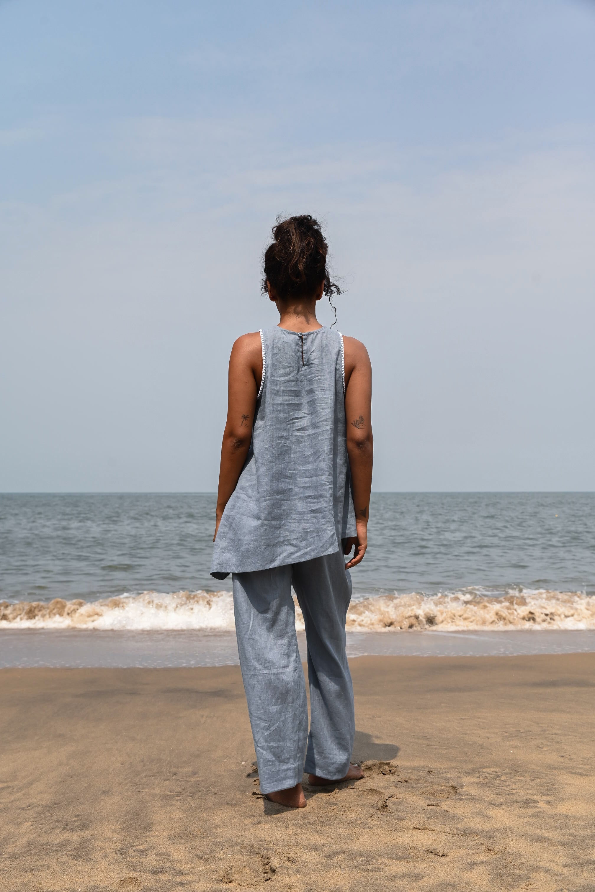 Lauren Halter Asymmetrical Top - Blue