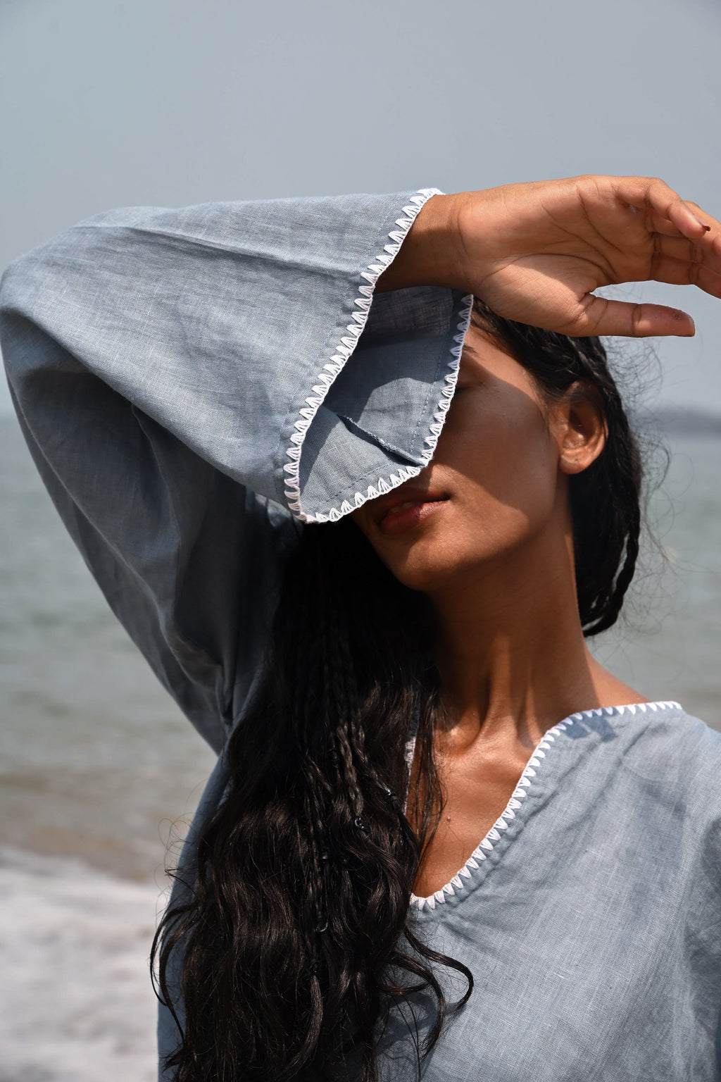 Arlo Long Sleeves Top - Blue