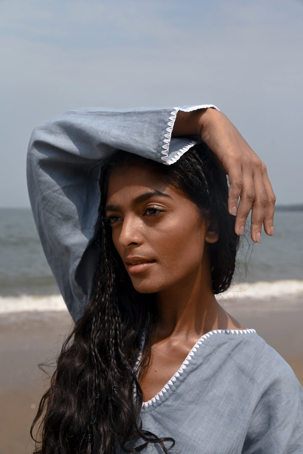 Arlo Long Sleeves Top - Blue