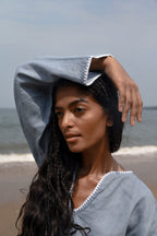 Arlo Long Sleeves Top - Blue