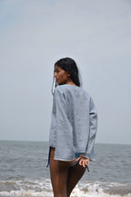 Arlo Long Sleeves Top - Blue