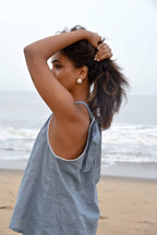 Noir Halter Top - Blue