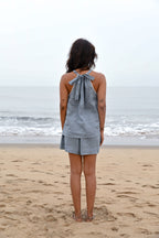 Odessa Elasticated Shorts - Blue