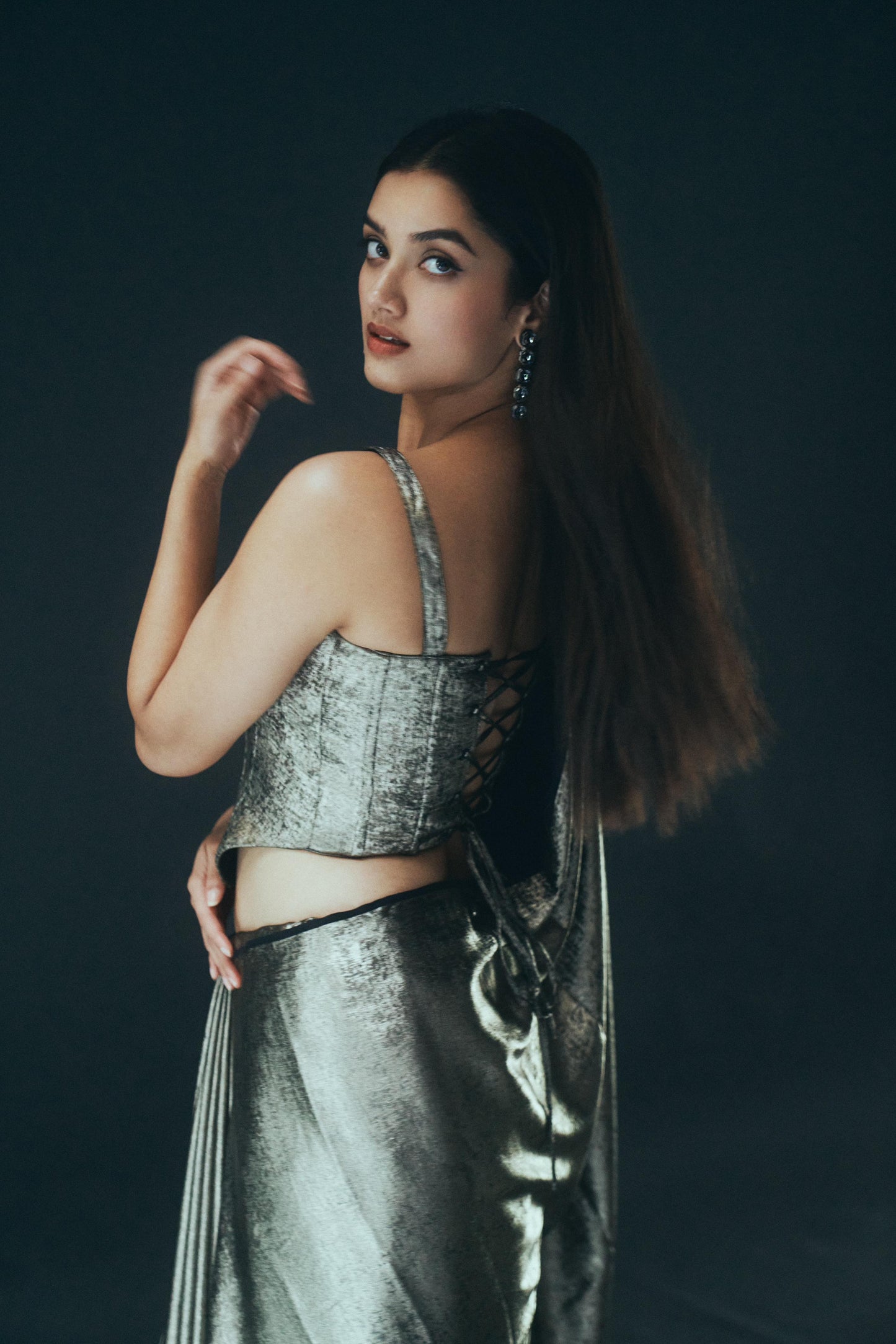 ANTIQUE GOLD SHIMMER SAREE