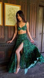 Long Skirt - Emerald Jungle