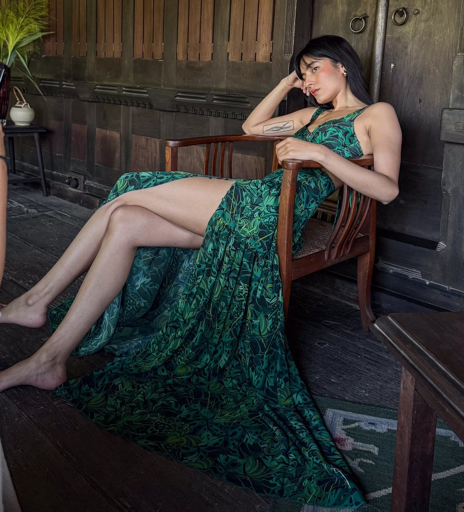 Long Skirt - Emerald Jungle