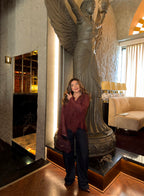 Meghna Pahwa in Merlot Blouse