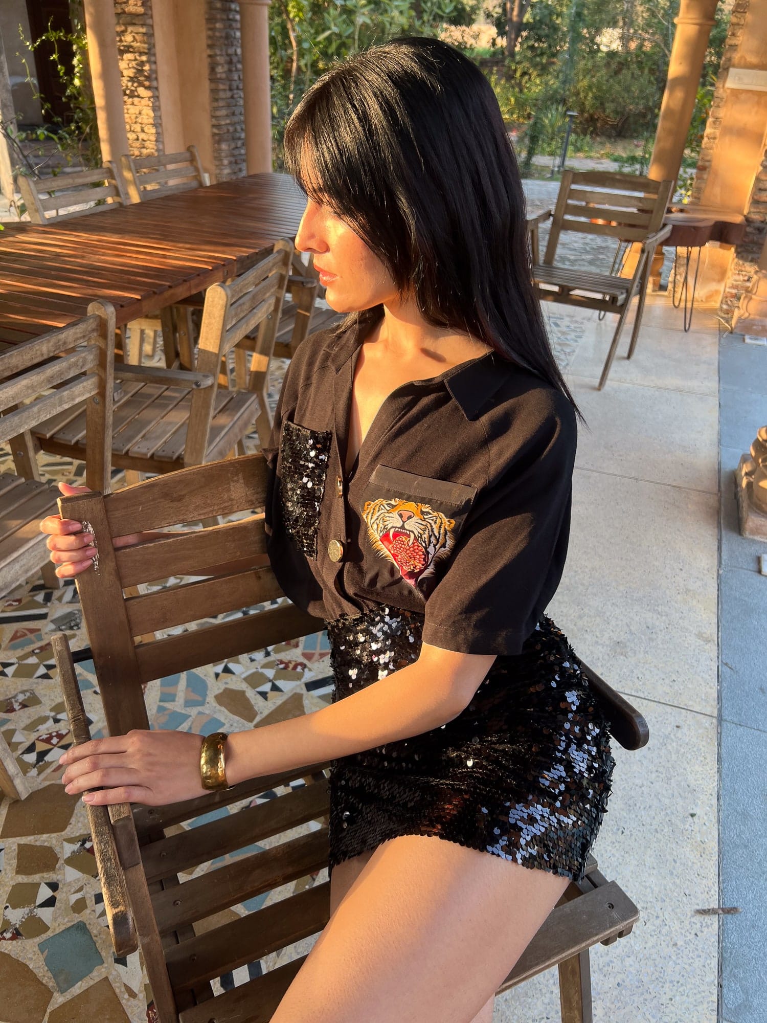 Shirt - Tiger Pom Pocket