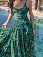 Long Skirt - Emerald Jungle