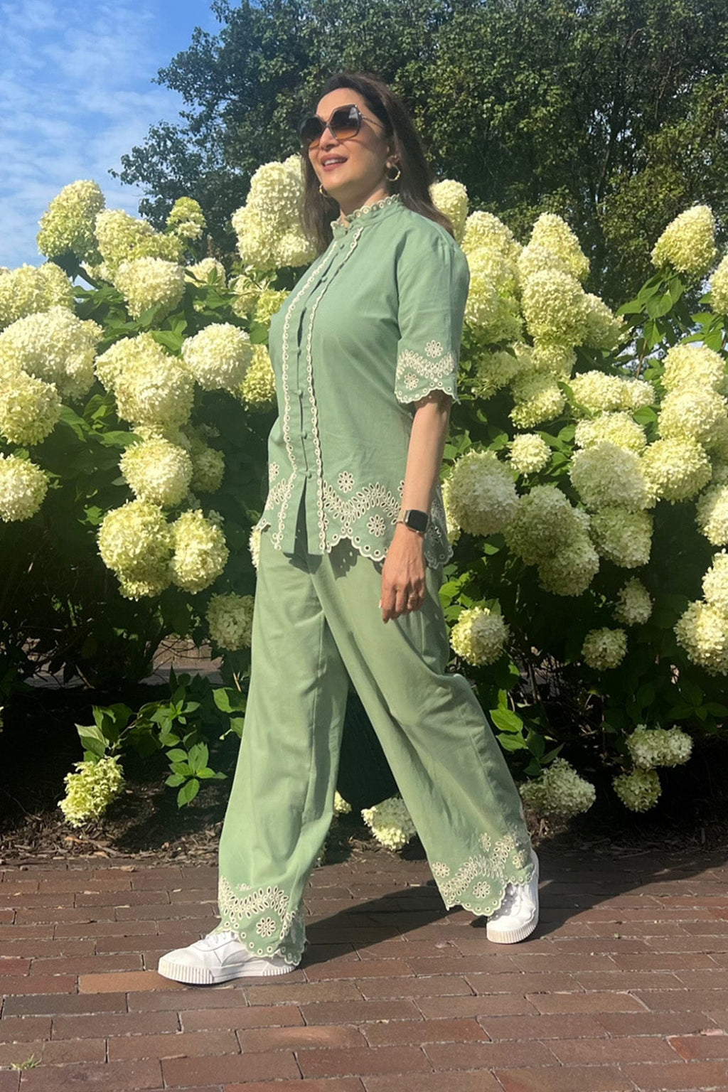 Madhuri Dixit in Caper Co-ord Set