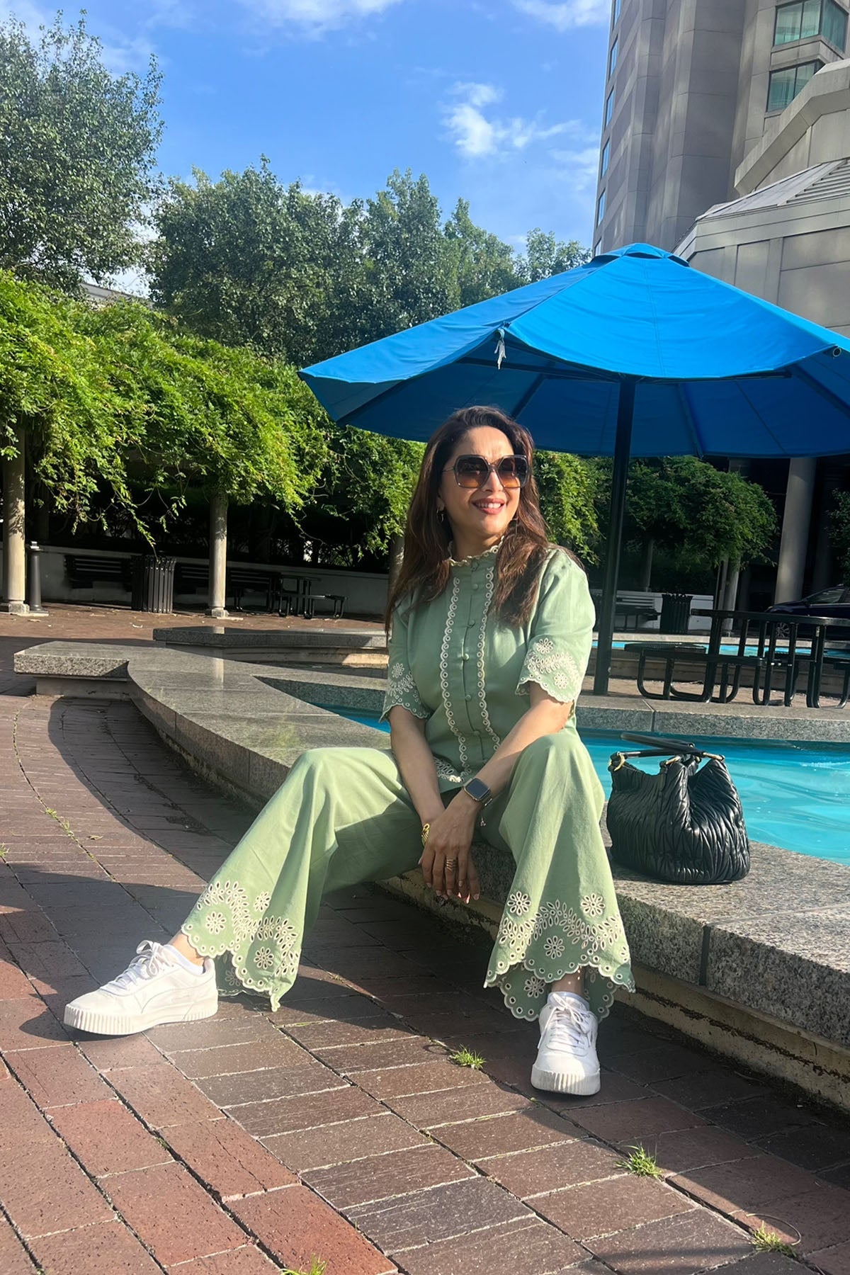 Madhuri Dixit in Caper Co-ord Set