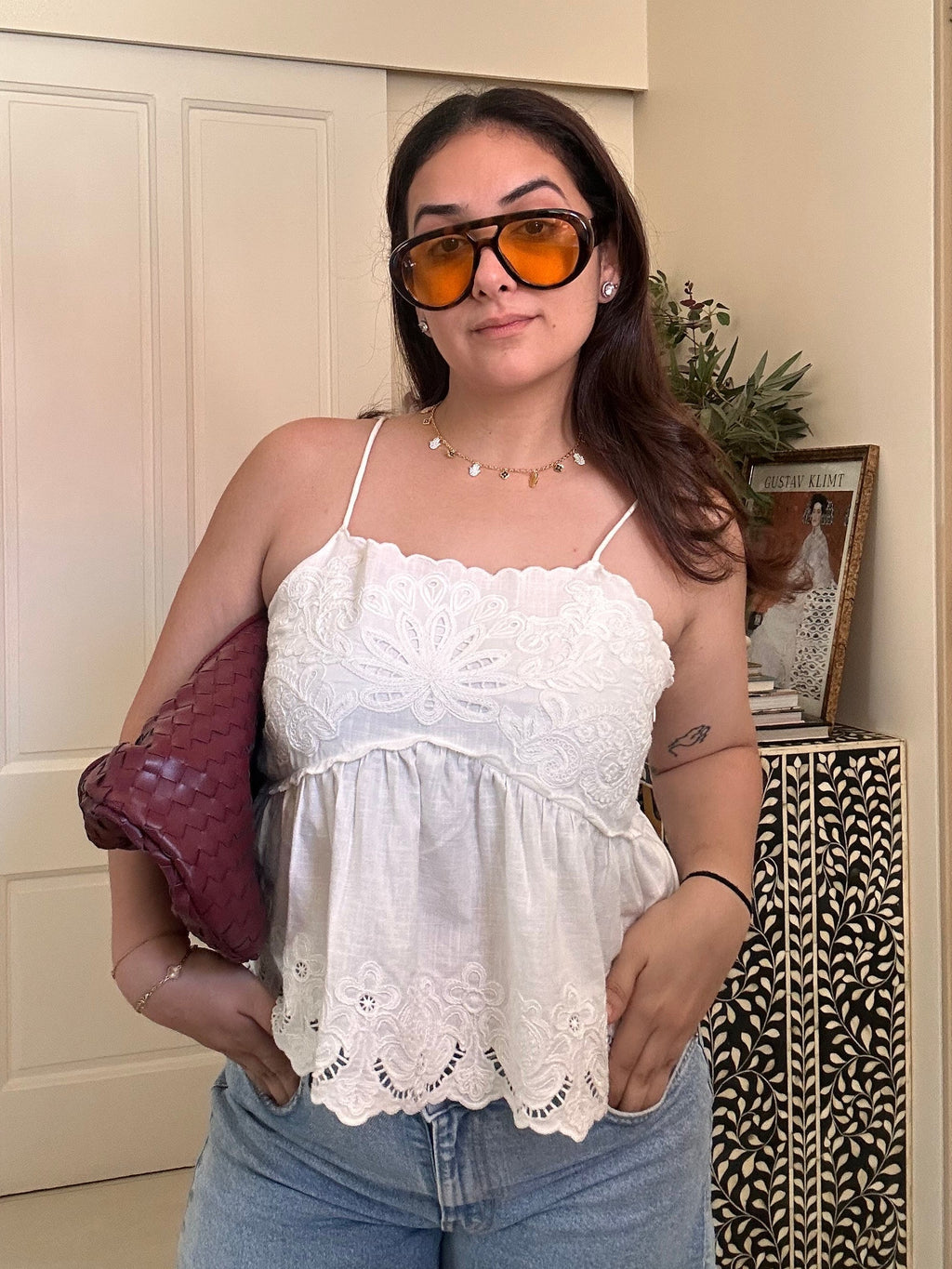 Natasha Patel in Cyprus Blouse