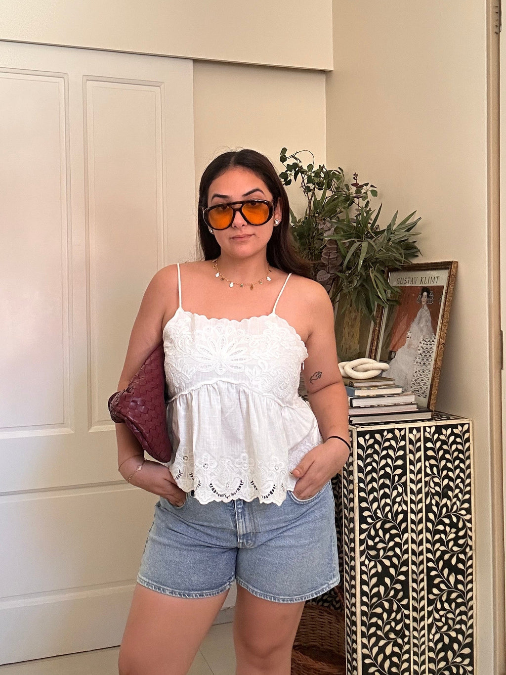 Natasha Patel in Cyprus Blouse