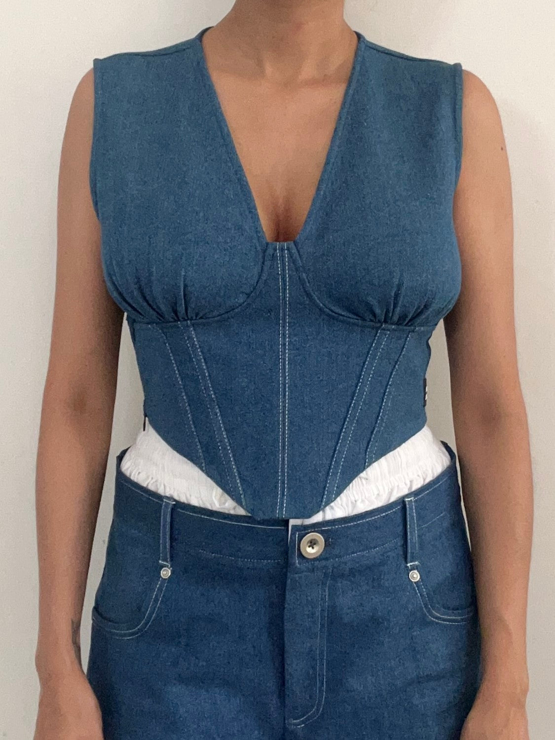 Affair Corset - Denim Blue