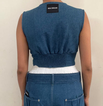 Affair Corset - Denim Blue