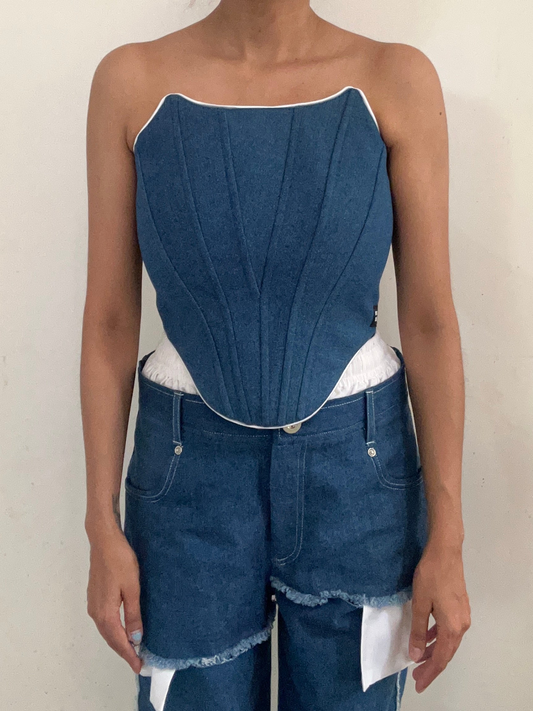 Outline Me Corset - Dark Blue