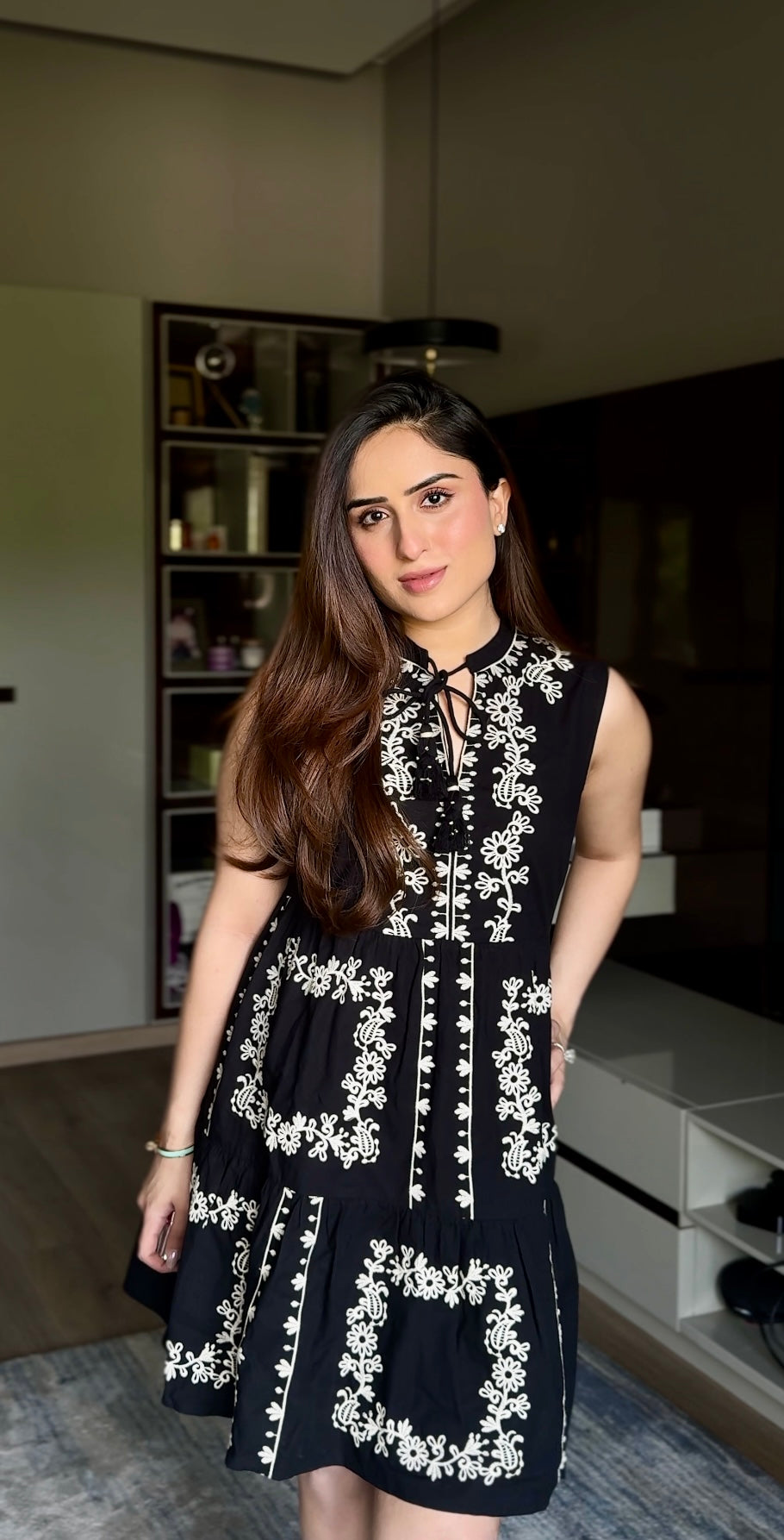 Nikita Vasdev in Hazel Mini Dress