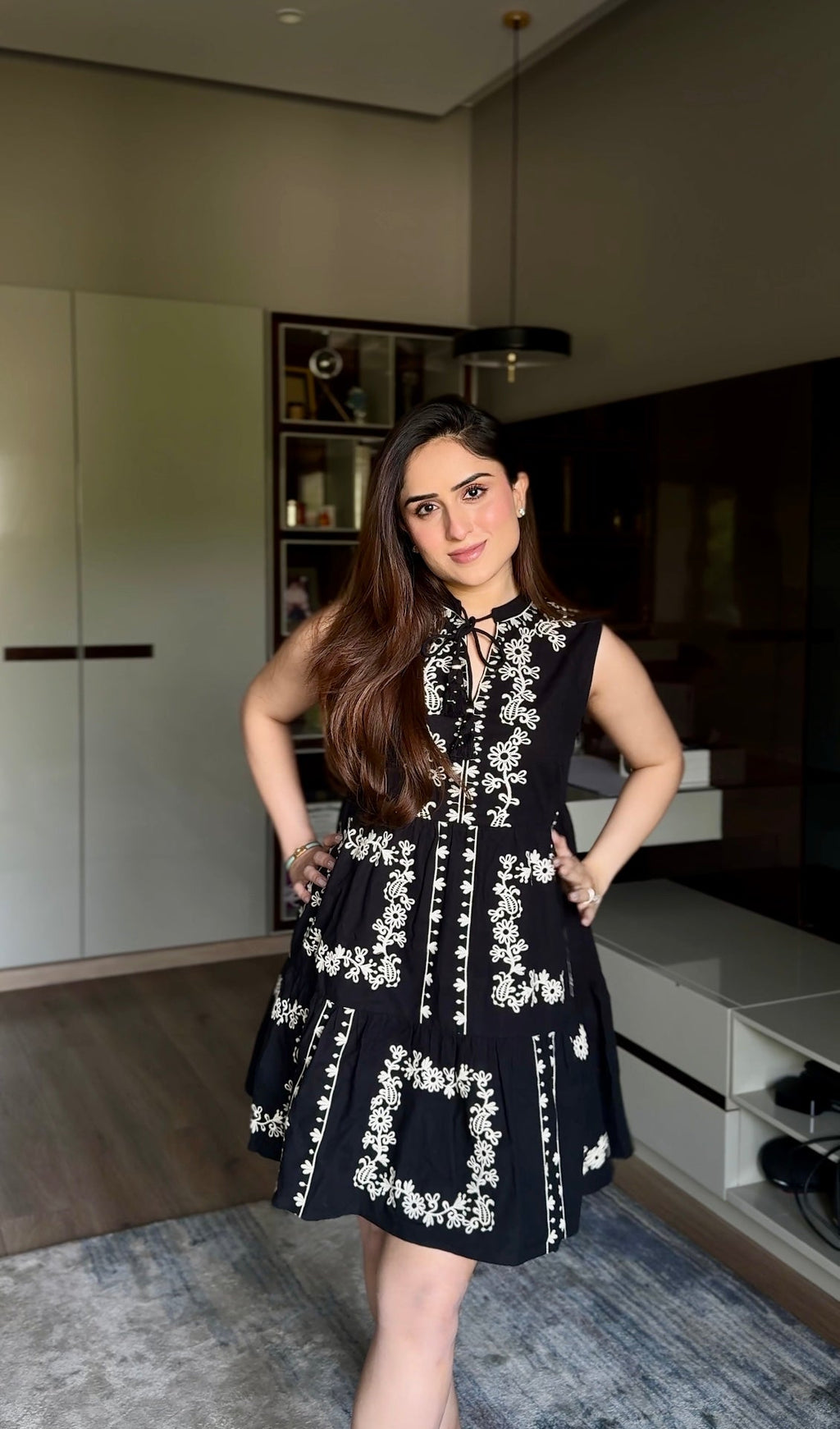 Nikita Vasdev in Hazel Mini Dress