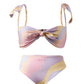 Jasmine Wave Winged Bikini Top With Mid-Rise Bottoms