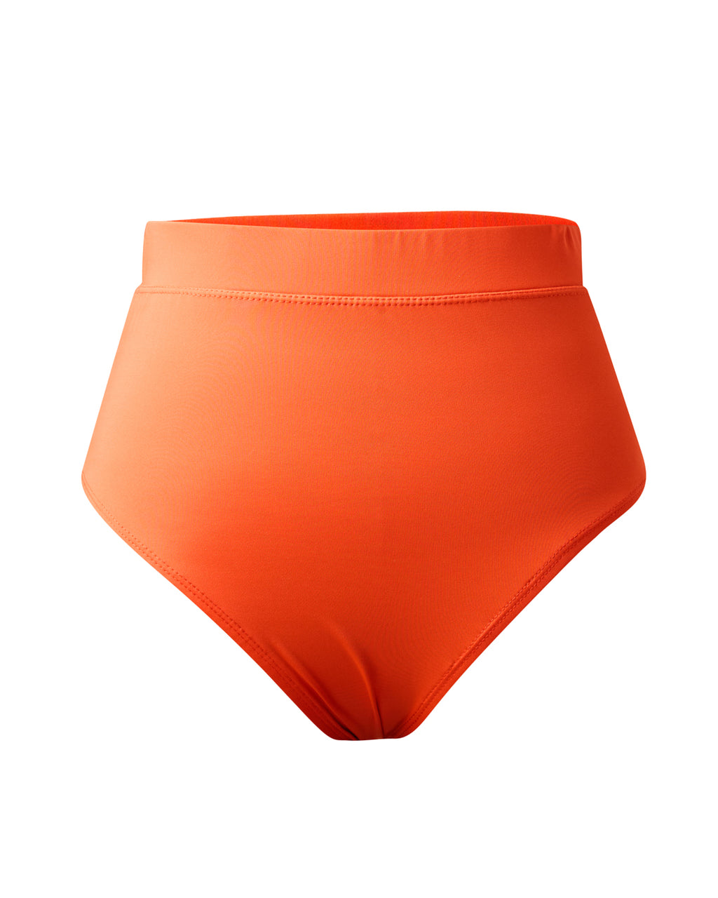 High Waist Bikini Bottom - Orange