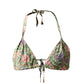 Sunbathing Hand Block Printed Cotton String Bikini Set - Mughal Vines
