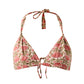 Sunbathing Hand Block Printed Cotton String Bikini Set - Eden