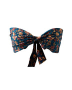 Sunbathing Hand Block Printed Cotton Bandeau Bikini Set - Moss