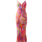 Satin Slip Dress - Candy Wave