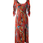 Cayenne Wave Waist Cinching Dress