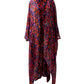 Oriental Poppy Front Open Kaftaan